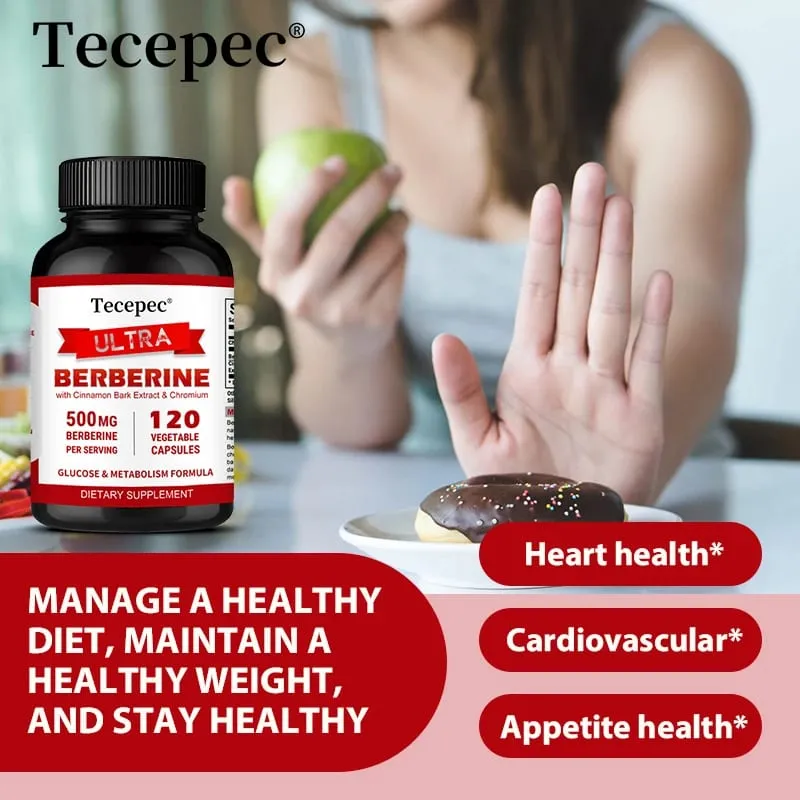 Berberine HCl 500mg Capsules with Ceylon Cinnamon Support Metabolism Cholesterol Cardiovascular GI & Daily Immune Wellness — image 5