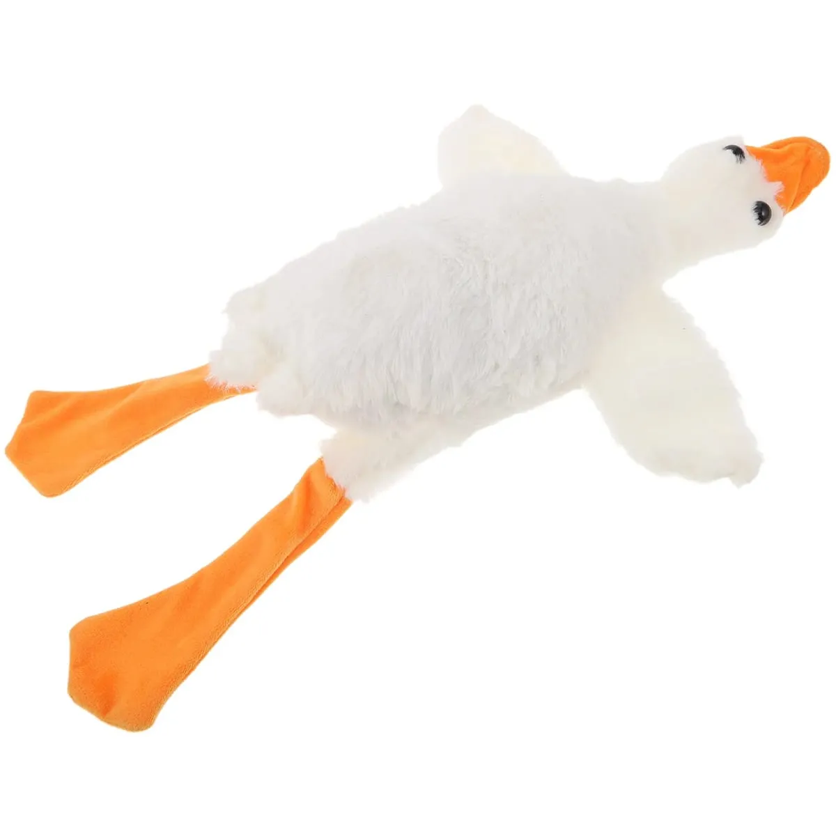 White Goose Stuffed Animal Pillow Case Soft Decorative Throw Pillow Cover 50Cm Kawaii Cartoon Goose for Sofa Couch Bed Party