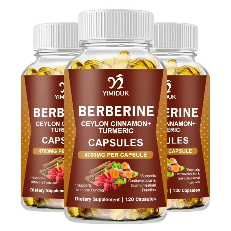 Premium Berberine Supplement Capsules Supports Immune System Healthy Food — image 8
