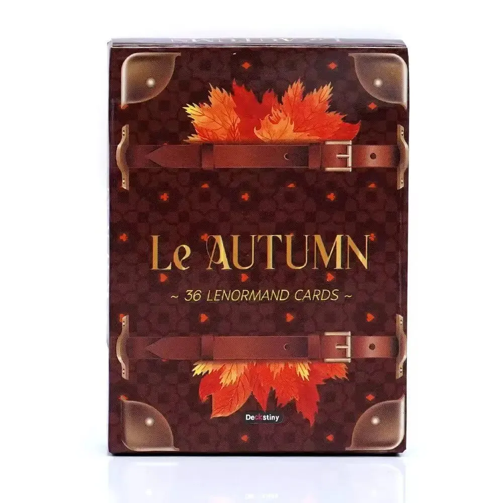 Le Autumn Lenormand Cards 9*6cm Fortune Telling & Spiritual Growth 36 Card Oracle Deck for Divination