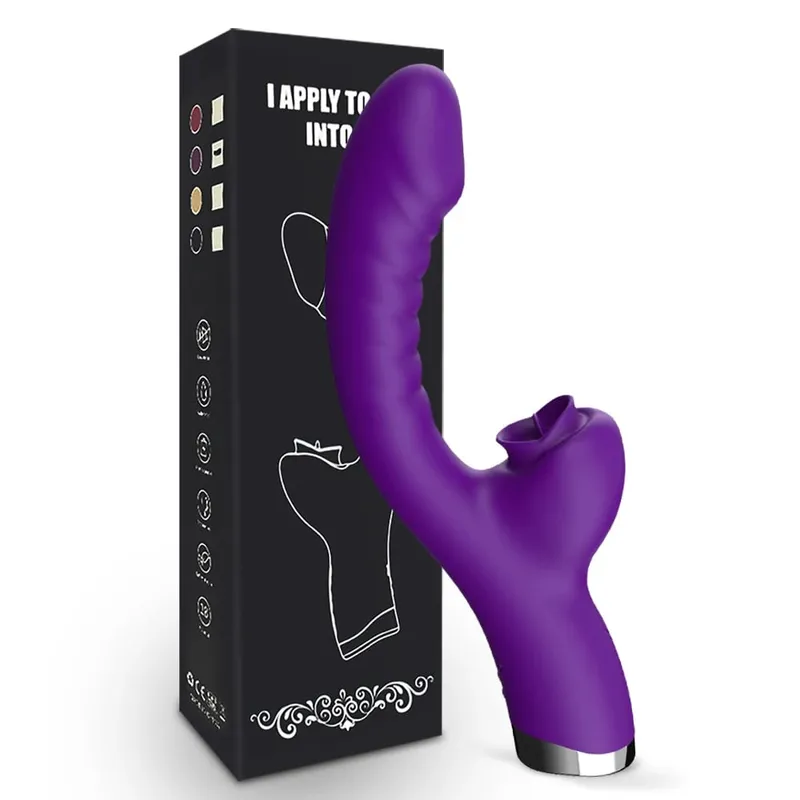 3 in 1 Tapping Flapping Vibrator Anal Sex Clitoris Clit Sucker Stimulator Sex Toys Female Licking Sucking Vibrators Adult Goods
