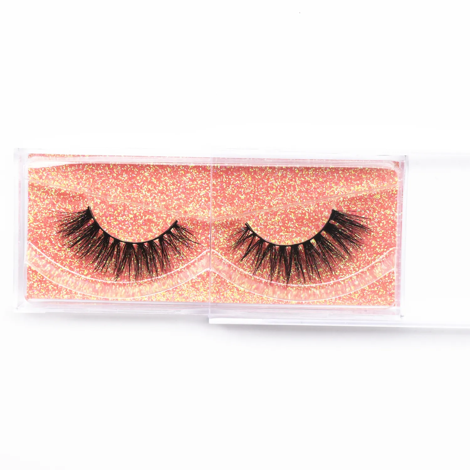 D20 Real Mink Lashes Eyelashes Extension Natural Long Winged Volume Eye Lashes Handmade Mink Fake Eyelash Makeup Lash