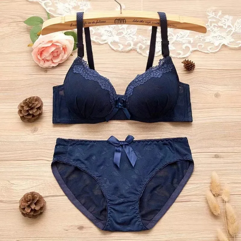 6 set Push Up Bra Sets Padded Intimates Lace Thongs Underwear For Women Lingerie Female Underwear Bra Sets — image 5