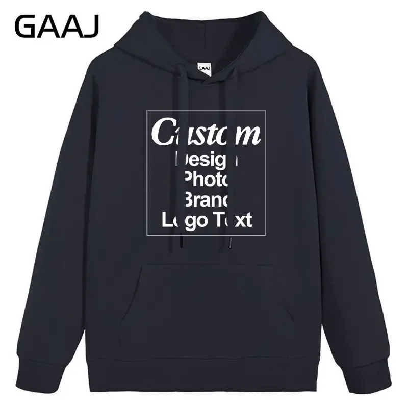 High Quality Custom Hoodie Cotton Sweatshirt Print Embroidery Brand Logo Text Photo Design Men Women Famliy Team Clothing 300g