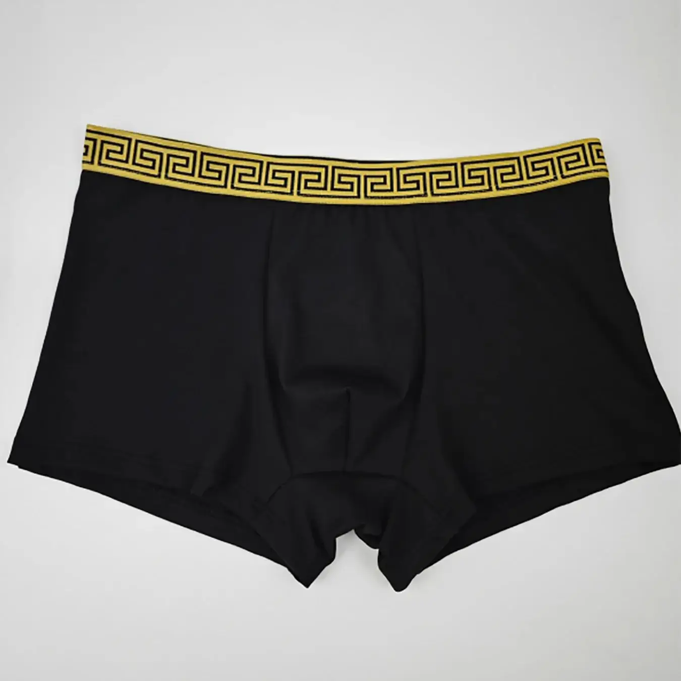 4pcs Men's Underwear Polyester Fabric Fashionable Belt Trendy Four-Season Men's Four-Corner Pants Set — image 5