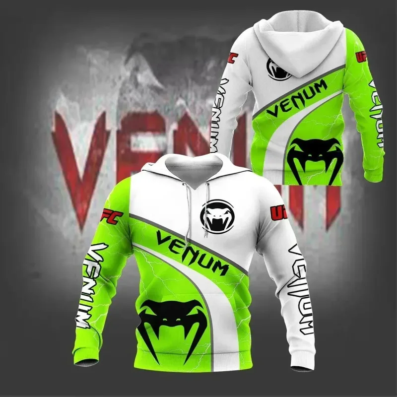 Áo hoodie thể thao nam Bộ đồ đấm bốc nam Wolf Họa tiết độc đoán Thích hợp cho thời trang ngoài trời Mặc áo hoodie Quần áo nam ngọn — image 3