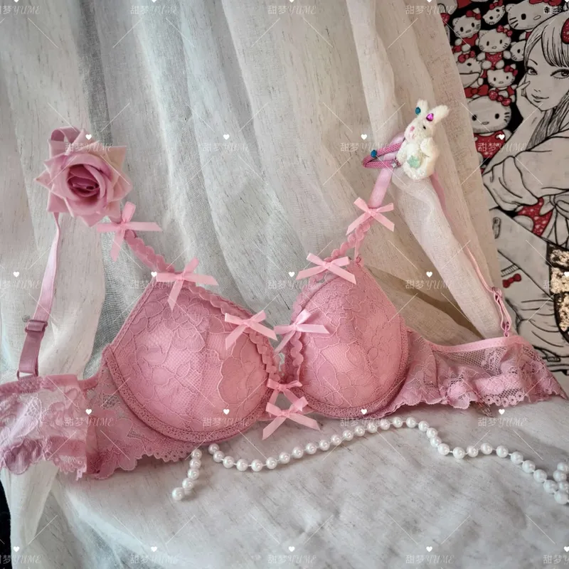 Purple Halter Bra Set Cross Strap Butterfly Detail Elegant Push Up Lingerie Kit For Women Soft Comfort Daily Wear — image 10