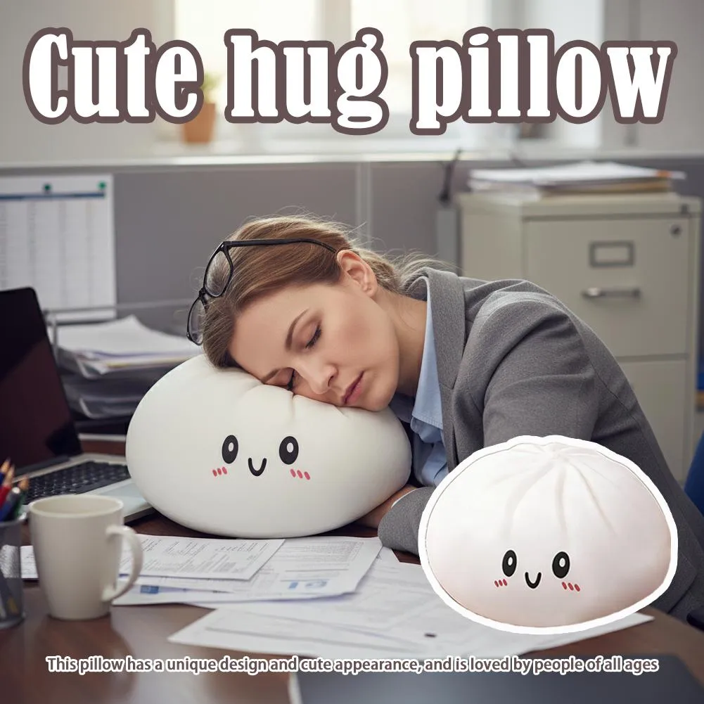 Malaking Dumpling Squishy Plush Toy Soft PET Stuffed Hug Pillow Adorable Steamer Design Home Dekorasyon Stress Relief Toy para sa mga Bata