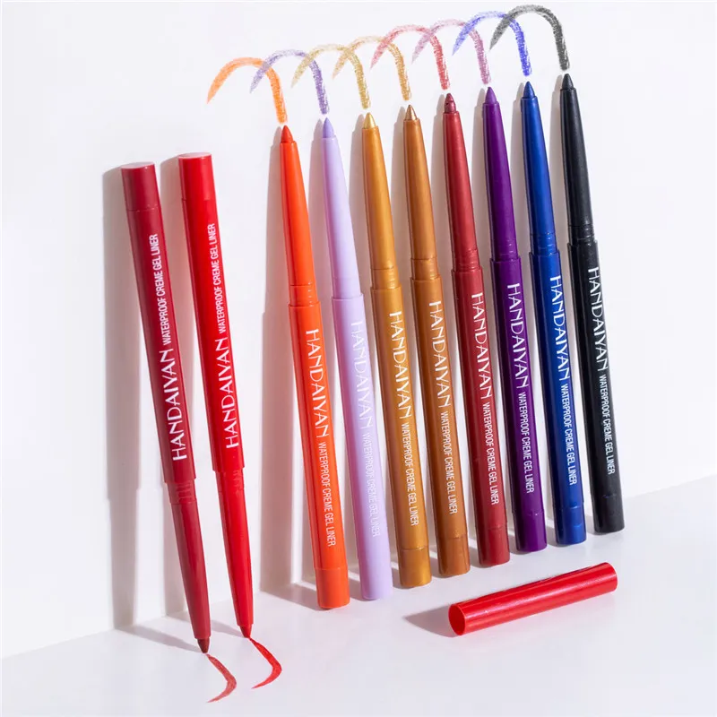 20 Colors Matte Eyeliner Waterproof Long Lasting Gel Liner Easy To Use Rotatable Eyeliner Colorful Eye Liner Eyes Makeup Tools