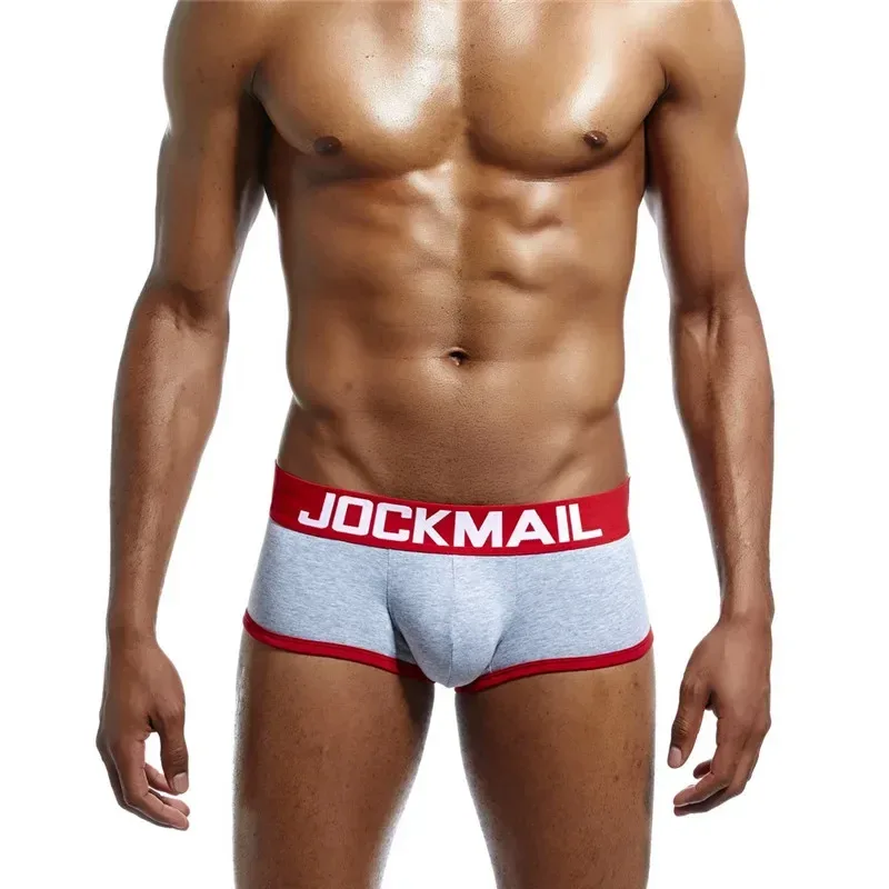 Mens Underwear Jockstrap Boxer Trunks Gay Penis Pouch Cueca Boxer Calzoncillos Hombre Man Boxer Shorts Sleepwear Gay Panties