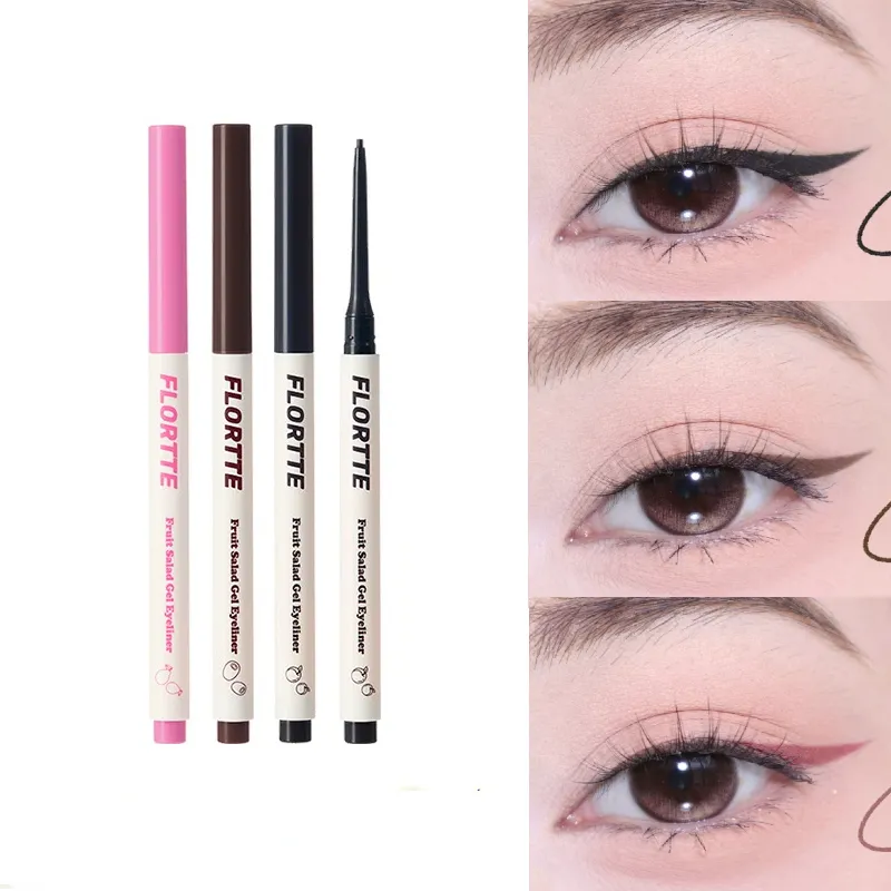Black Eyeliner Pencil Sexy Rose Red Eye Liner Waterproof Long Lasting No Smudging High Pigment Eye Makeup Cosmetics — image 2