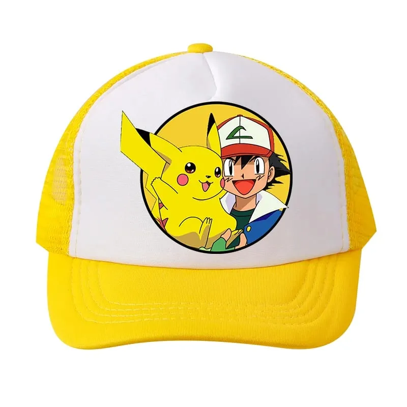 Pokemons Baseball Cap Pikachu Charizard Gengar cartoon Peaked Hat Kid Adult Summer Outdoor Sport Hat Boy Casual Fashion Cap Gift — image 2