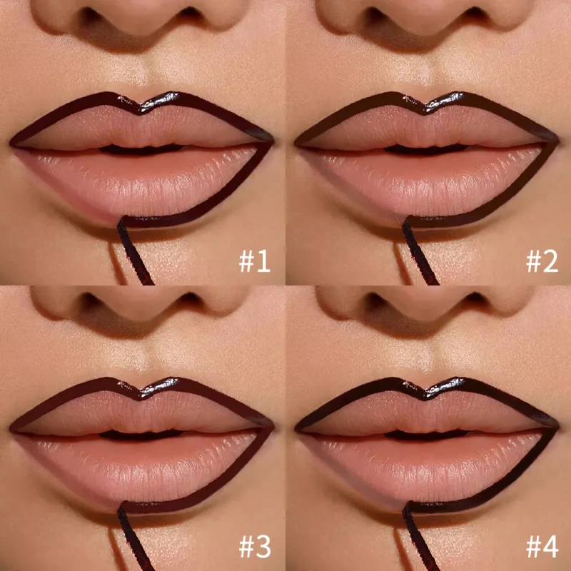 Lápis delineador labial descascável, mancha labial, tatuagem, longa duração, fosco, à prova d'água, transferência de manchas, cosmético labial, presente de natal — image 3