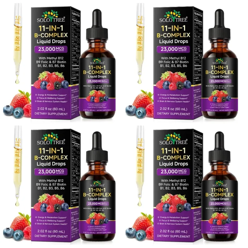 11-in-1-Vitamin-B-Komplex-Tropfen, 23000 mcg, Vitamin-B-Flüssigkeitsergänzung zum Einnehmen für Energie, tägliche Wellness-Unterstützung, 30 ml — image 6