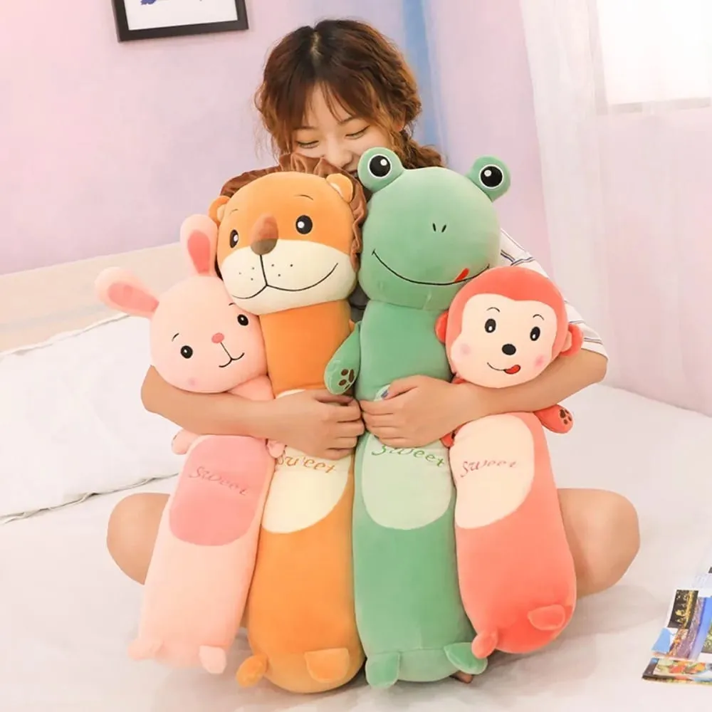 Soft 50/70cm Cute Bantal Monkey Cat Animal Bolsters Lion Rabbit Peluk Pillow Home — image 5