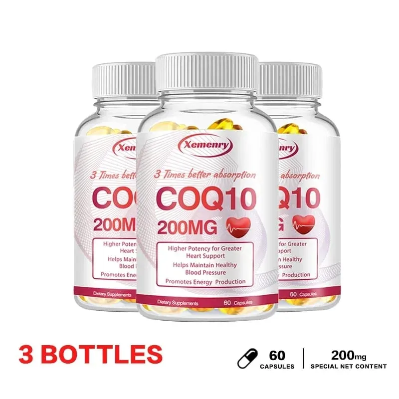 Coenzyme Q10 Capsules 200mg -Provide Energy Support Heart and Cardiovascular Health Promote Metabolism Anti-oxidation — image 11