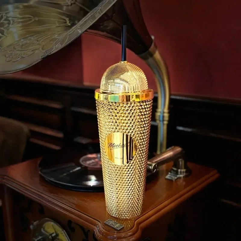In Stock Official Michael Jackson Superstar Road Movie Merchandise Microphone Cup Water Bottle Hat Shaped Popcorn Bucket — image 4