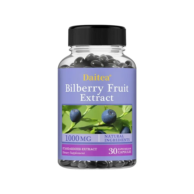 Premium Bilberry Extract Eye Vitamin Supplement Promotes Vision Health Antioxidant Benefits and Improves Cardiovascular Health