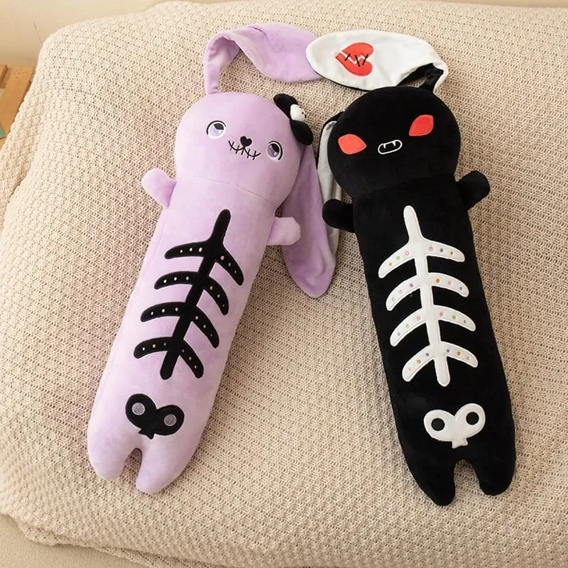 60cm Horror Goth Plys Dyr Kanin Panda Blødt Legetøj Sød Kropspude Halloween Fest Indretning Sjov Gave Til Pige Dreng — image 6