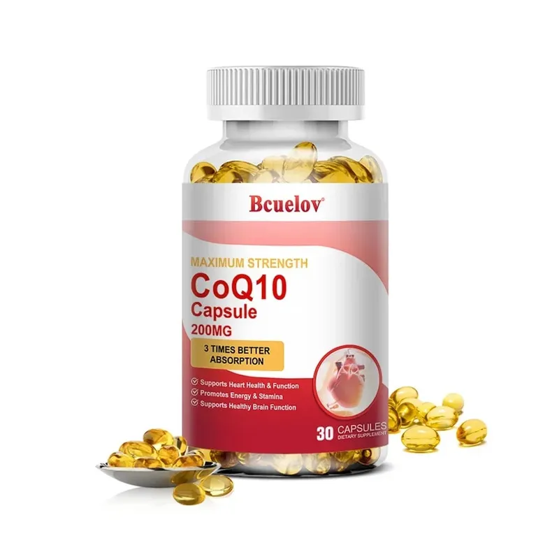 CoQ10 200mg Softgels- 3x Better Absorption Antioxidant for Heart Health & Energy Production Coenzyme Q10 Dietary Supplements