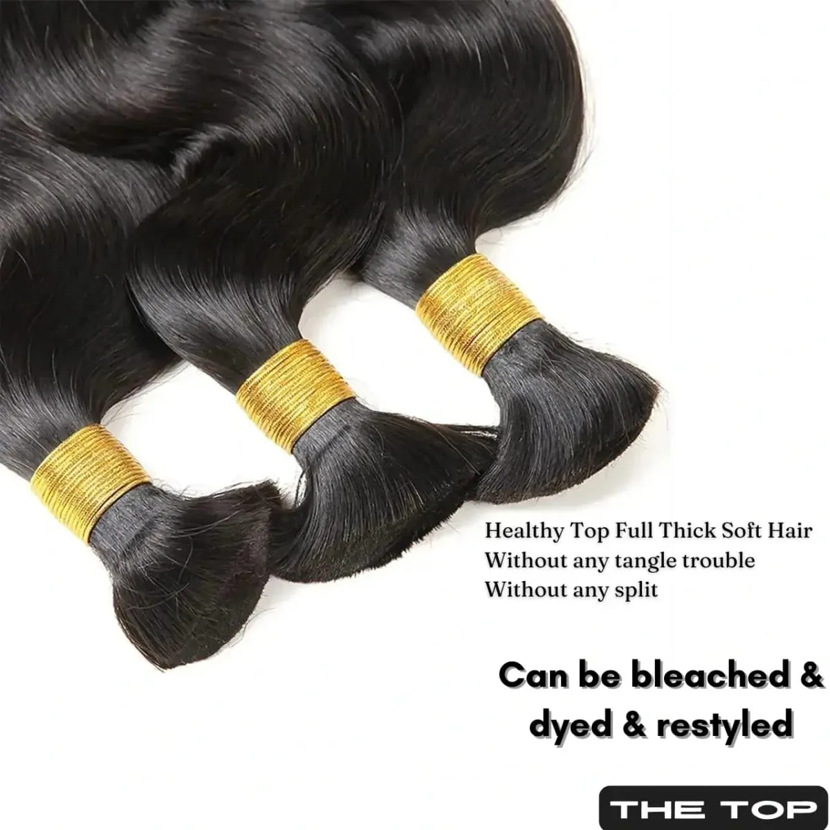 Body Wave Bulk Hair For Braiding 50G 100% Unprocessed Hair Extensions No Weft Hair Bulk For Braids Raw Hair Bundles For Women