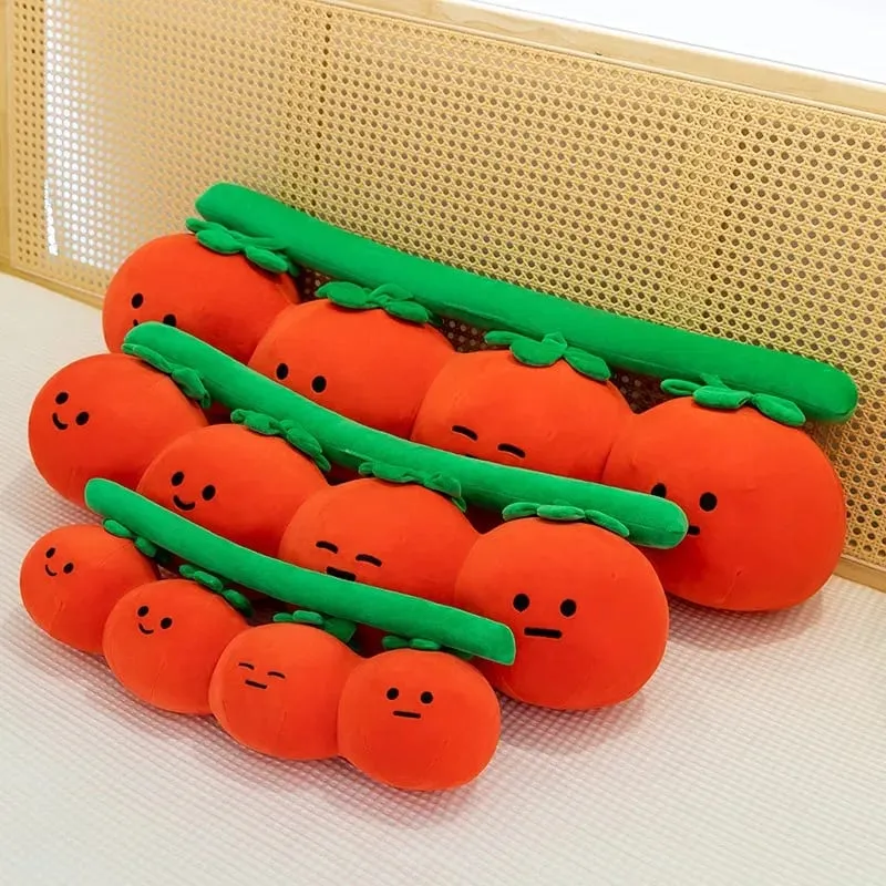 New fun tomato plush toy cute tomato doll for children's leg throw pillow large doll — image 2