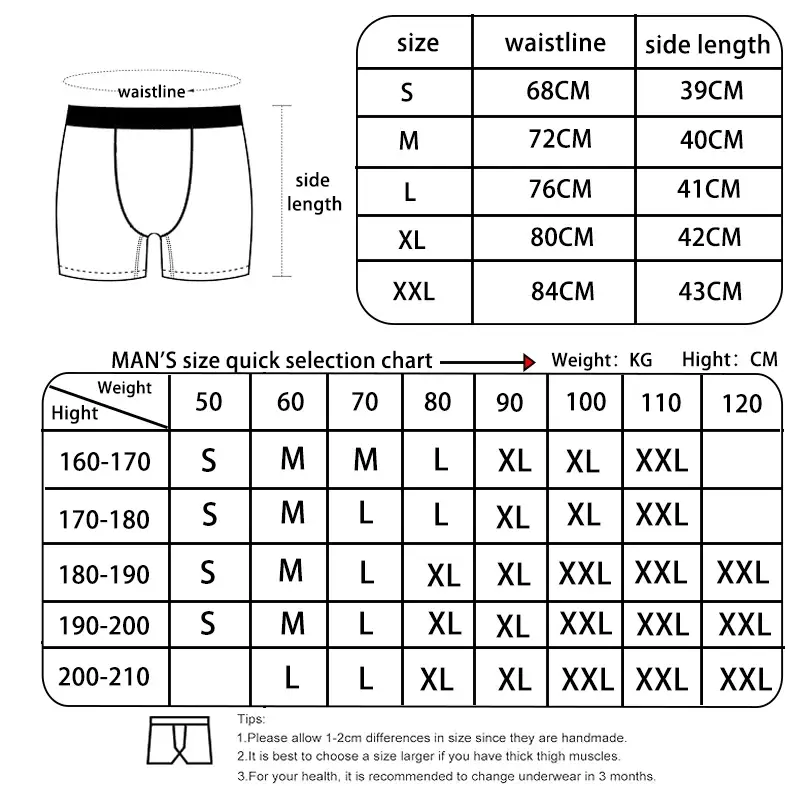 5Pcs Men Underwear Boxers Sexy Printed Man Boxershorts Breathable Man Panties Lingerie Plus Size Men Boxer Briefs Underpants — image 1