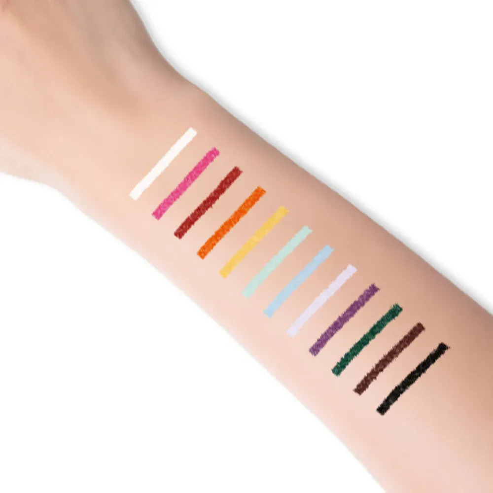 12 Color Waterproof Eyeliner Set Matte Creamy Pencil Long Lasting Smudge Proof for Sensitive Eyes Daily Makeup Professional Kit — image 5