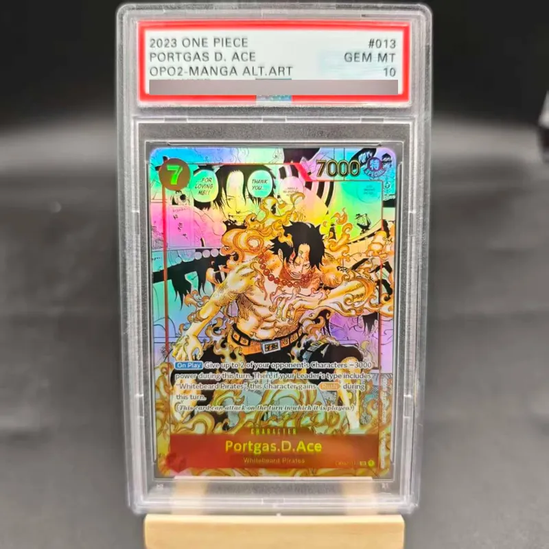 Diy Self Made One Piece OP13 Luffy Sabo Ace English Rating Card OPCG Zoro Roger Hancock Copy Version Anime Collection Cards