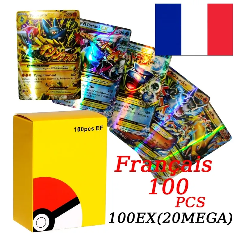 French Version Pokemon Cards VMAX V EX GX MEGA VSTAR Carte Collection Battle Trainer Children's Christmas Toys Gift — image 9