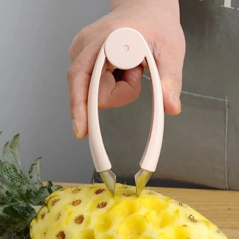 Stainless Steel Tomato Stem Strawberry Leaf Remover Pineapple Seed Cutter Fruit Shelling Tweezer Kitchen Machine Slicer Gadget — image 10