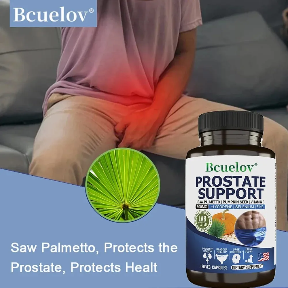 Men's Prostate and Bladder Support Capsules - Saw Palmetto Lycopene Pumpkin Selenium - Reduces Urinary Frequency — image 4