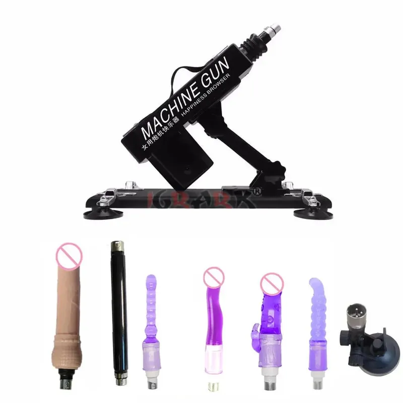 Strong Motor Automatic Vibartor Sex Machine with Dildo Attachments Adjustable Gun Love Machine Sex Toys for Man Women Adult Game