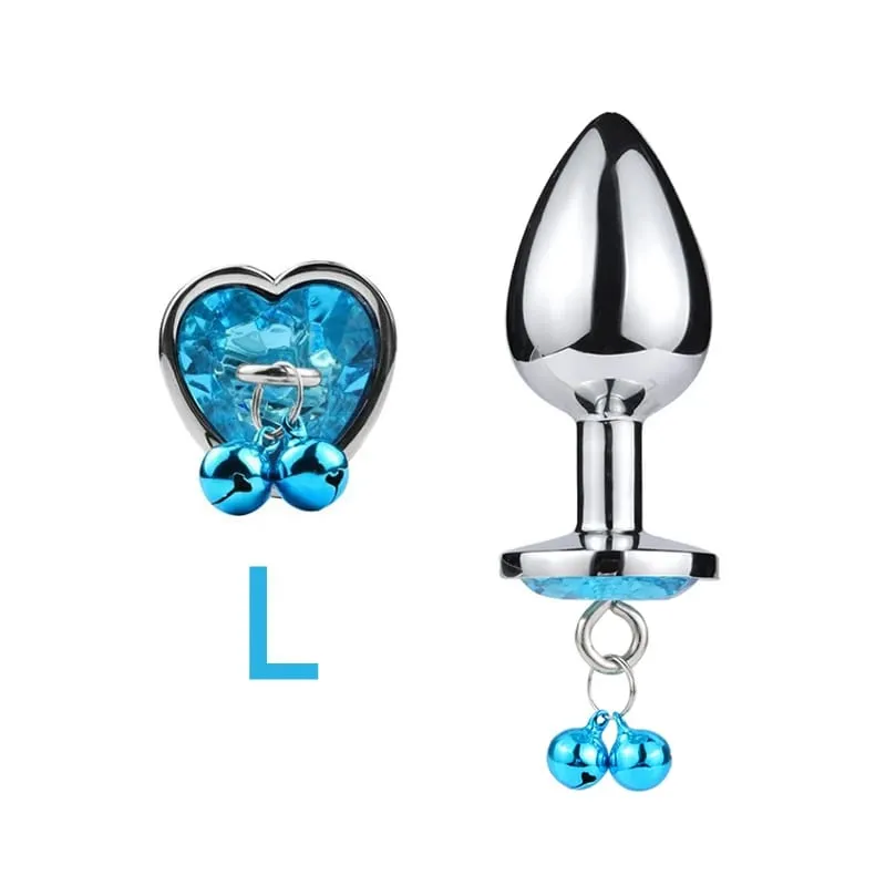 3 Sizes Metal Bell-shaped Anal Plug Traction Chain Anal Massage Prostate Stimulation Massage Tools Adult Sex Toys For Couples