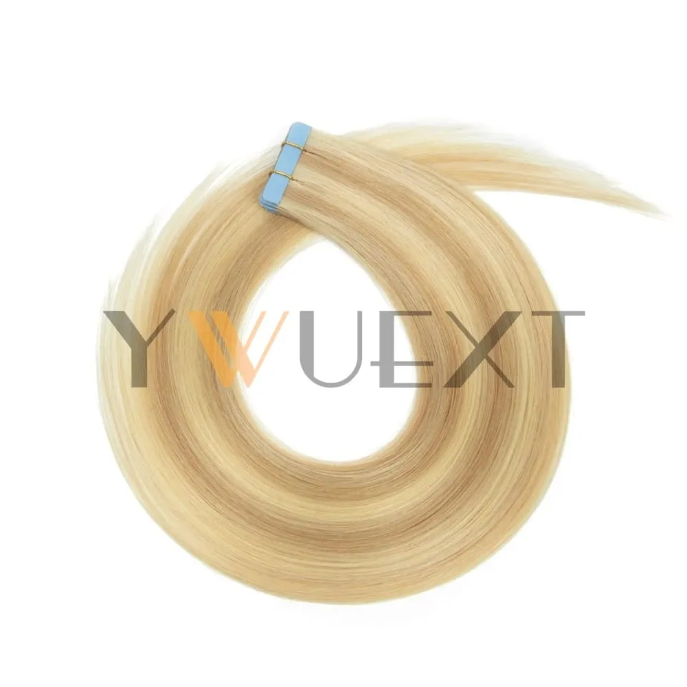 Real Human Hair Tape in Extensions 12''-20'' Natural Straight Black Seamless Tape Hair On Double Sided Tape 20pcs 50g/pack — image 14