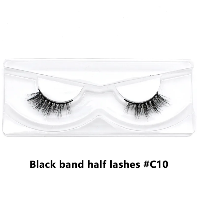Bulk Items 10/30/60/100 Pairs Mink Half Lashes Natural Long Fluffy Wispy Half False Eyelashes Extension Lightweight Short Lashes