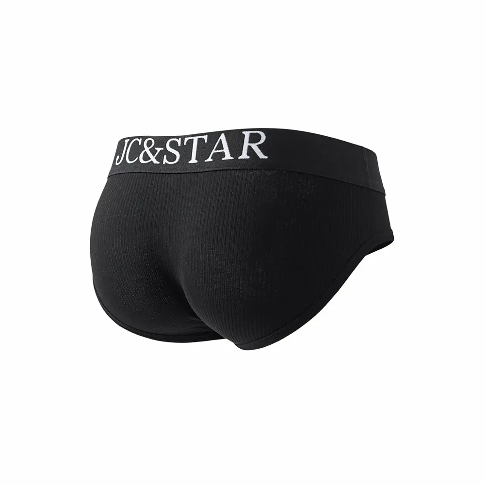 Cuecas masculinas atléticas com design de corte alto, cuecas de algodão com nervuras, conforto esportivo para homens, biquíni deslizante, tanga