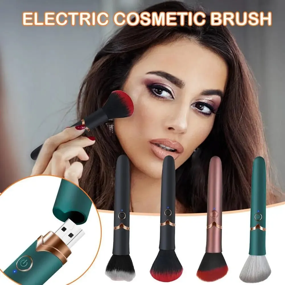 Pincel de maquiagem elétrico, pincel de base, vibração, portátil, recarregável, pincel cosmético, ferramentas de maquiagem detalhadas — image 5