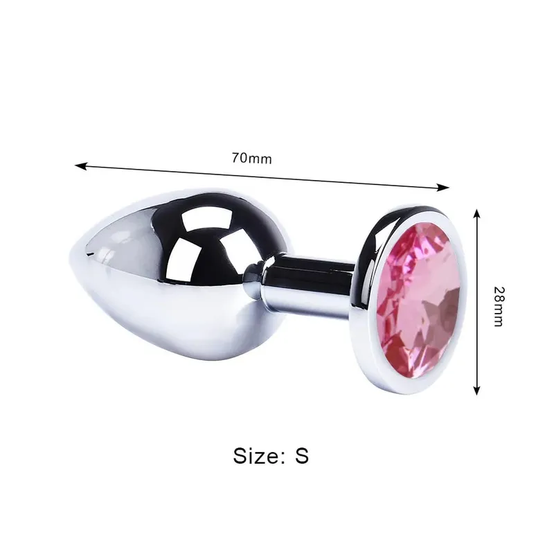 Stainless Steel Anal Plug Butt Plug With Jewelry Colorful Crystal Anus Plug Adults Sex Toys for Men Women Gay Adult Game Sex Toy — image 15