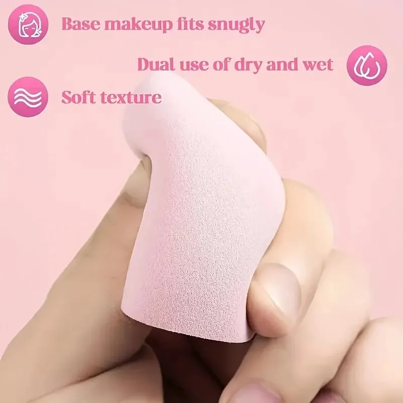 12Pieces Portable Makeup Sponge Set Portable Foundation Cosmetic Puff for Face Concealer Mixing Beauty Sponge Liquid Cream Power — image 2