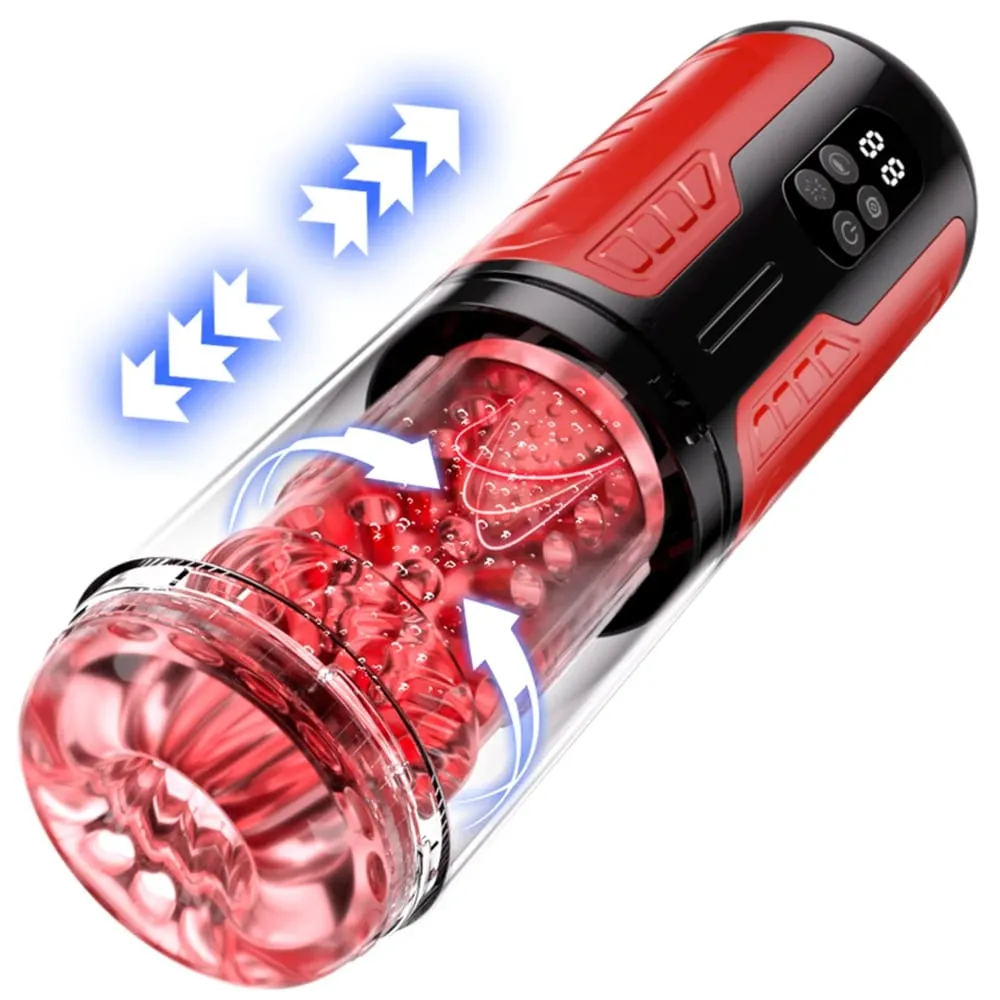 Automatic Male Masturbator Telescopic Rotation Men Masturbation Cup LCD Digital Simulation Blowjob Masturbator Sex Toy for Men — image 1