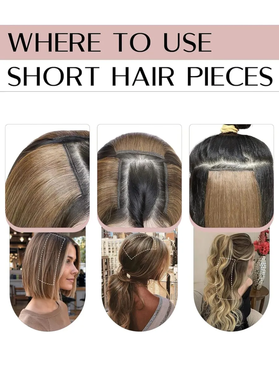 Invisible Seamless Synthetic Hair Pads Clip In One Piece Increase Hair Volume Hair Extensions Top Side Cover Hairpiece