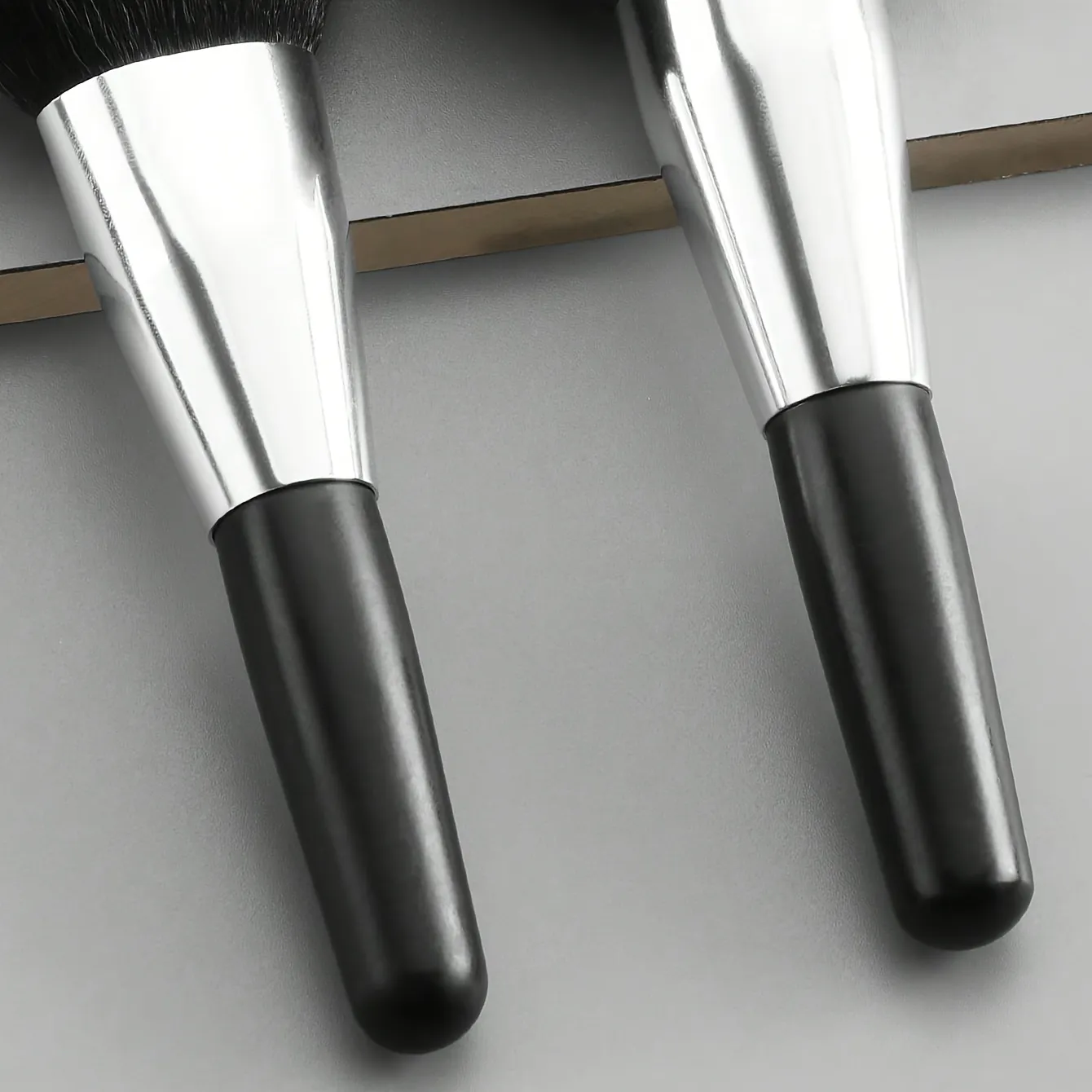 2PCS Travel Makeup Brushes - Powder & Blush Brush Set with Portable Case Vegan Nylon Bristles for On-The-Go Beauty — image 6