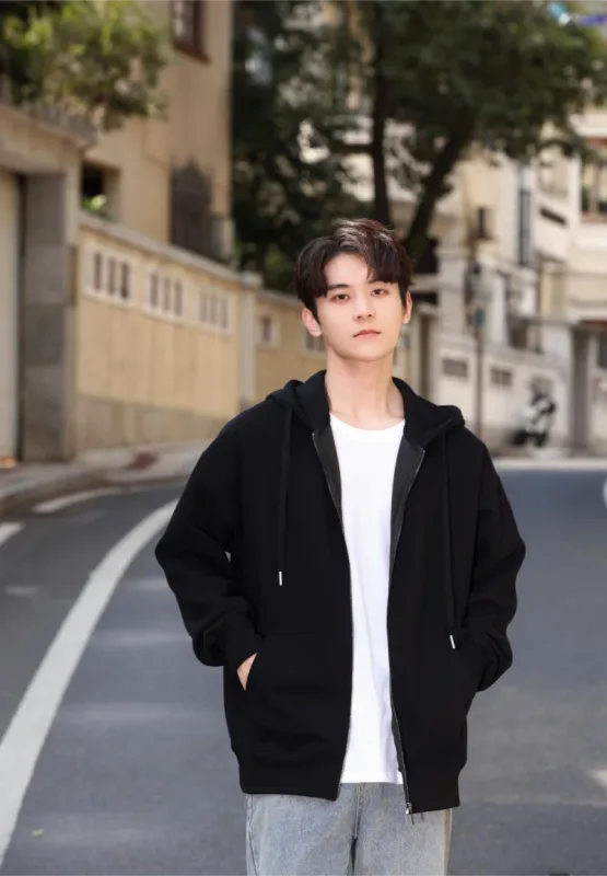 패션 까마귀, 까마귀, 맞춤형 지퍼 자켓, 가디건, 인쇄 로고, 자수 로고, 남성 및 여성 순면 의류