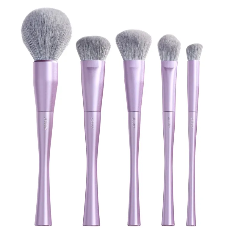 Jessup Makeup Brushes Set 14pcs Professional Vegan Foundation Eyeshadow Contour Powder Blending Brush Kit Luxury Purple T512