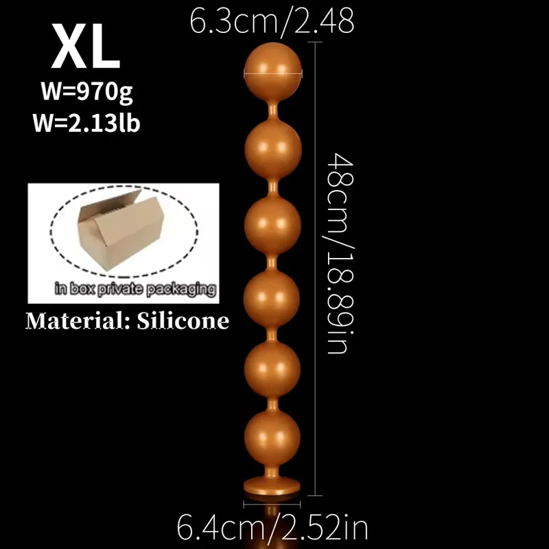 Super Long Anal Beads Anal Plug Prostate Massage Big Butt Plug Vaginal Balls Anal Stimulation Pull Bead Dildo Deep Anal Sex Toys — image 12