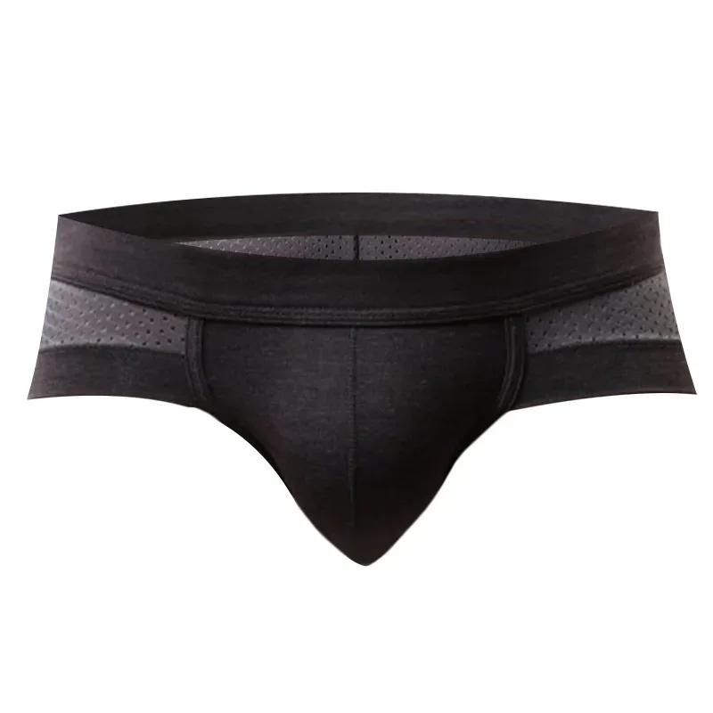 Solid color Sexy Mesh Leisure Motion Boys' Underwear Low-waisted No trace Quick Drying Fashion Cool and Refreshing Underpants