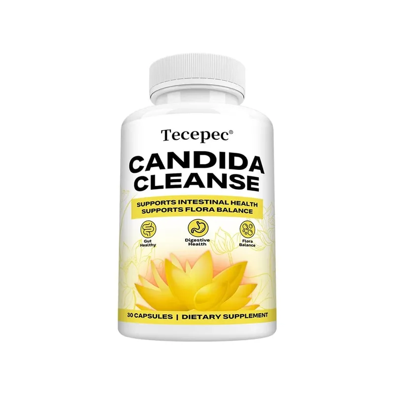 Candida Cleanse Capsules - Intestinal Colon Detox Tarmflorabalance understøtter fordøjelsen Lindre oppustethed Antioxidanttilskud — image 8