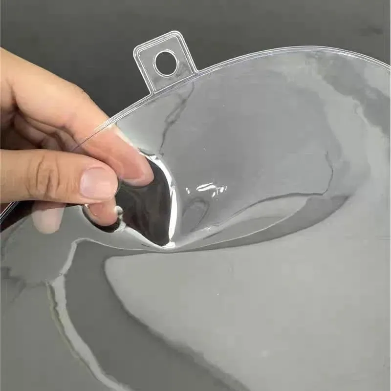 Transparent Thick Circular Heart-Shaped Idol Fan Protective Cover PVC Dust-Proof Kpop Hand Fan Sleeve Storage Bag