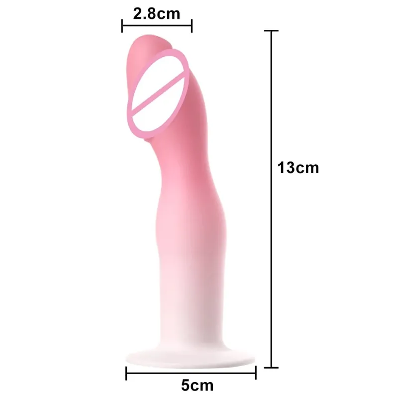 Simulation Dildo With Liquid Silicone Masturbation Sex Toys With Suction Cups Female G point Anal Plug Massage Adult Products — image 8
